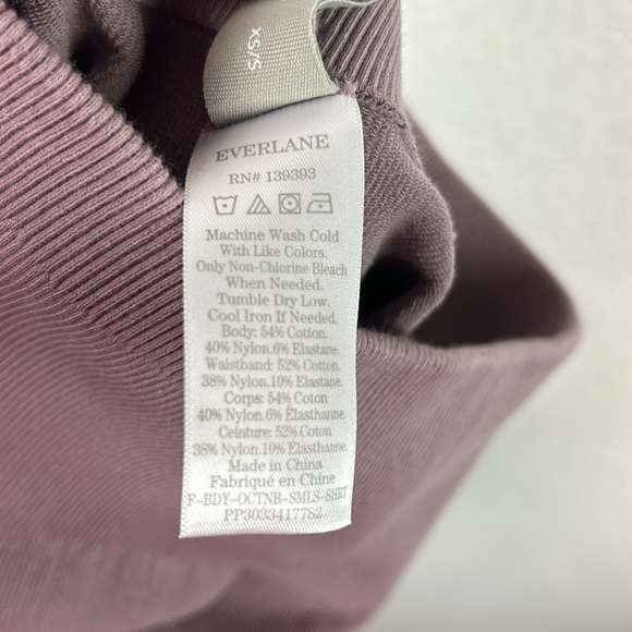 Nwt Everlane The Seamless Bike Shorts Ribbed Purple, Size XS/S - Picture 10 of 10